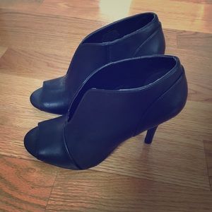 Nine West peep toe high heel bootie, never worn